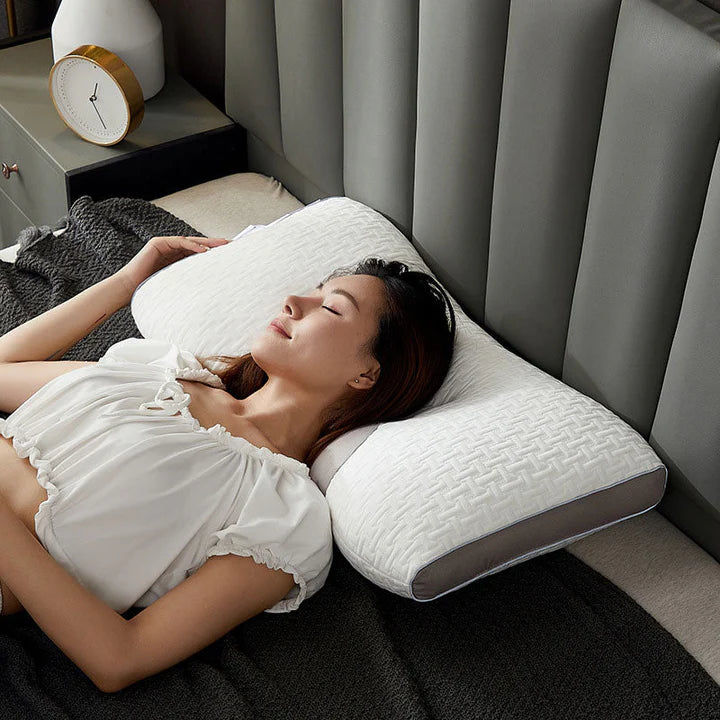 Elmvora | Hybrid Pillow for Back and Side Sleepers - Neck and Shoulder Support Pillow