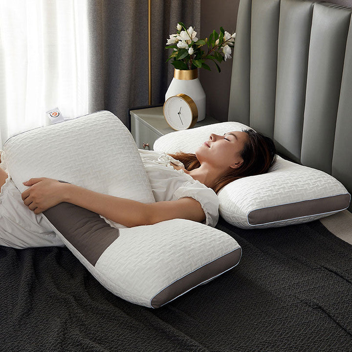 Elmvora | Hybrid Pillow for Back and Side Sleepers - Neck and Shoulder Support Pillow