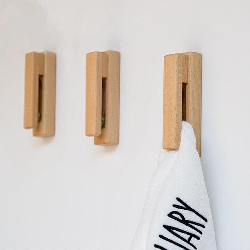 Nordic Wooden Towel Holder for the Bathroom