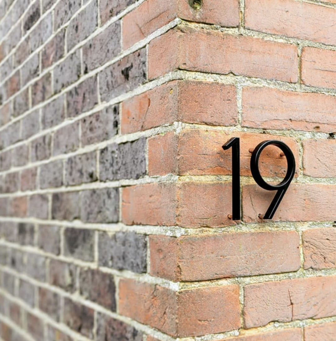 Black House Numbers | Modern and Weatherproof House Decoration