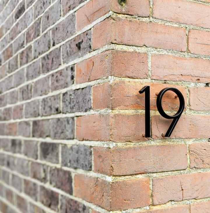 Black House Numbers | Modern and Weatherproof House Decoration