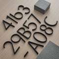 Black House Numbers | Modern and Weatherproof House Decoration