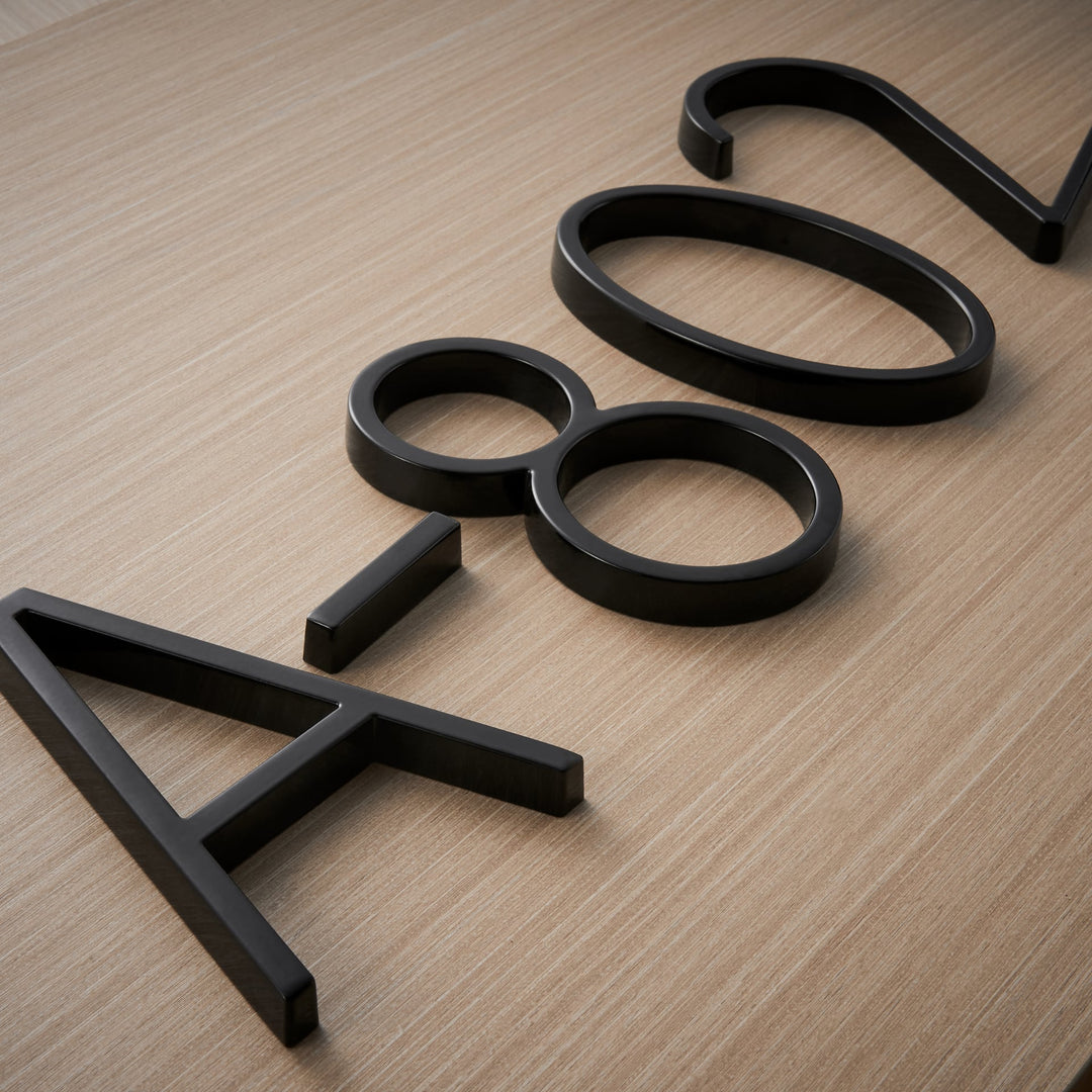 Black House Numbers | Modern and Weatherproof House Decoration