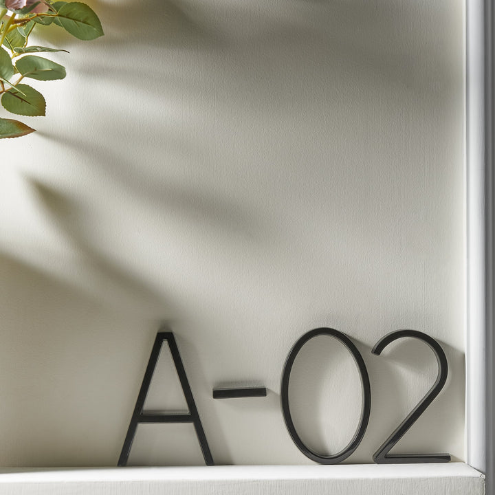 Black House Numbers | Modern and Weatherproof House Decoration