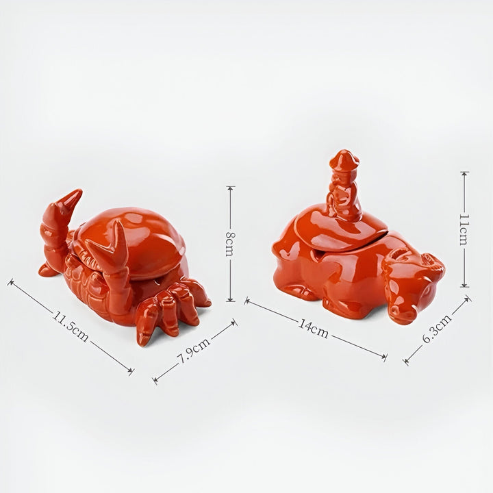 CeramiQ – Luxury Ashtray in Oriental Style with Unique Crab Design