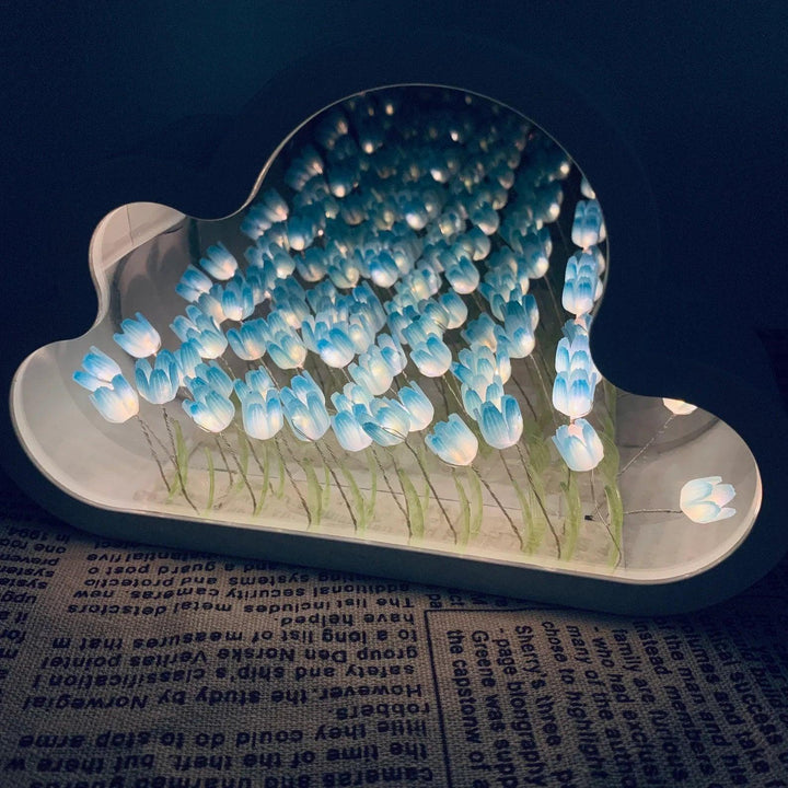 Tulip Cloud LED Mirror – Magic Light &amp; Decorative Design |