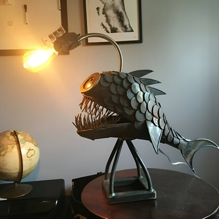 Steampunk Angler Fish Lamp – Cool &amp; Unusual Floor Lamp for Your Home