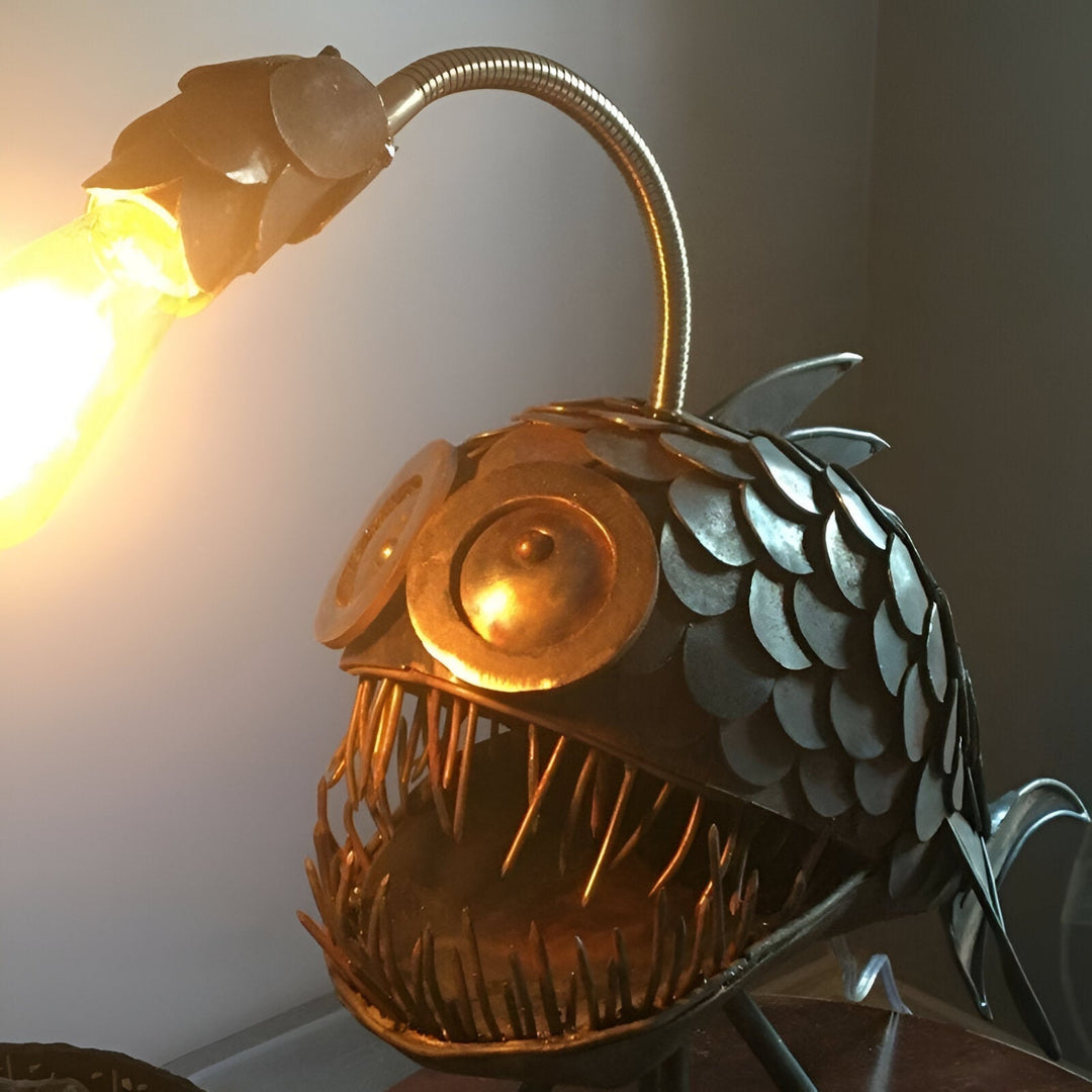 Steampunk Angler Fish Lamp – Cool &amp; Unusual Floor Lamp for Your Home