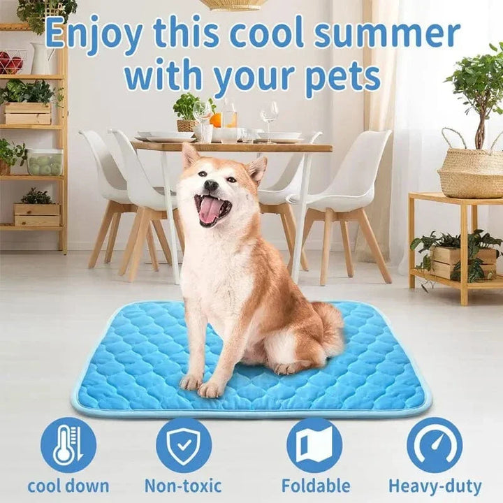 Dogs Self Cooling Mat Pet Cat Cooling Mat And Sleeping Pad For Pets Summer Cool Pads Blanket Washable Ice Silk Breathable Mat |