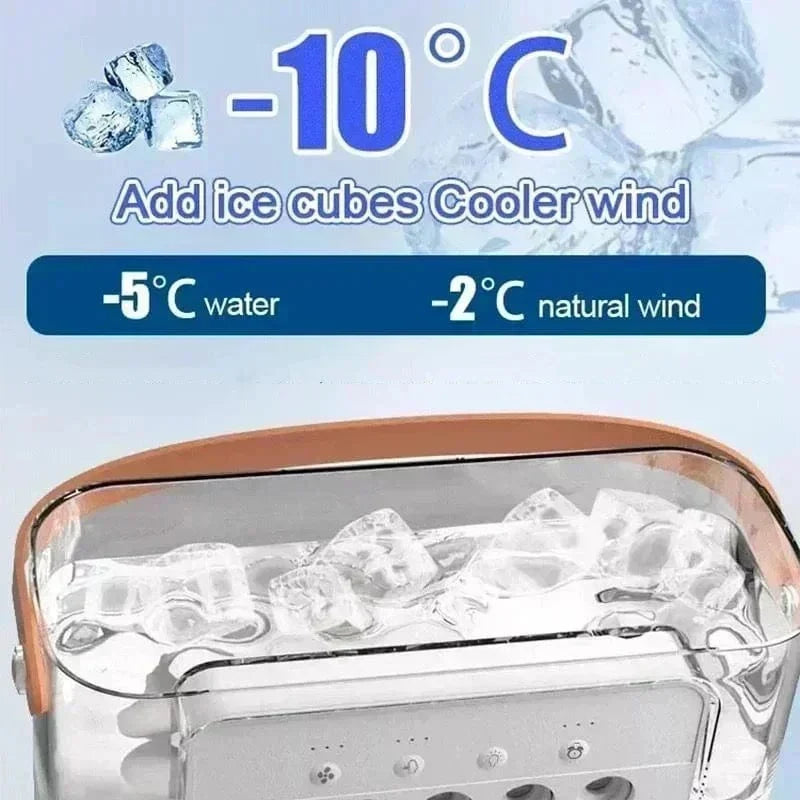 New 3 In 1 Fan Air Conditioner Household Mini Air Cooler LED Night Light Portable Humidifier Air Adjustment Fan Office Home Fan |