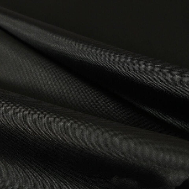 Waterproof black polyester shower curtain with various size options