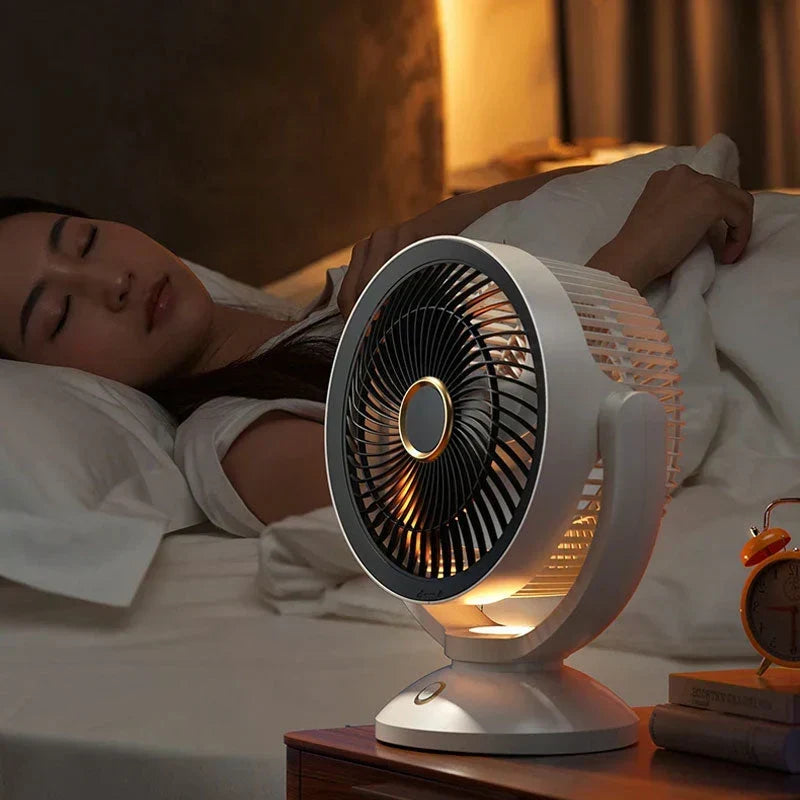 Portable Wireless Air Cooler - Night Light &amp; Refreshment |