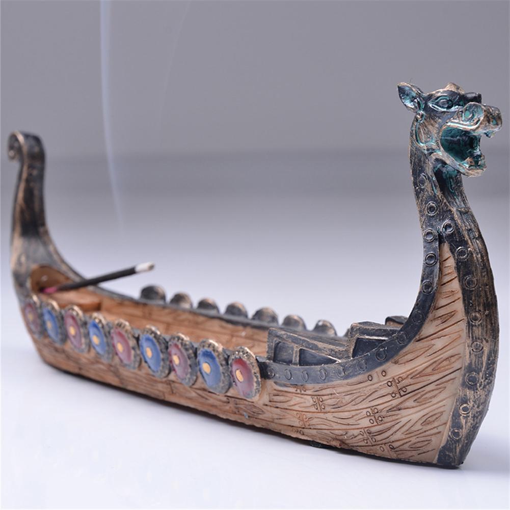 Retro Dragon Boat Incense Holder