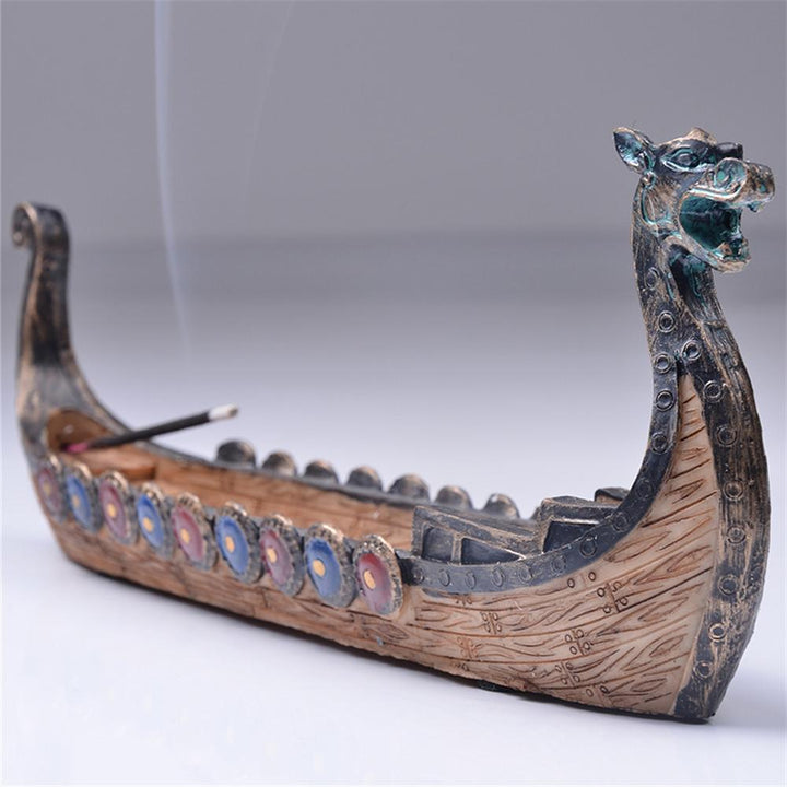 Retro Dragon Boat Incense Holder