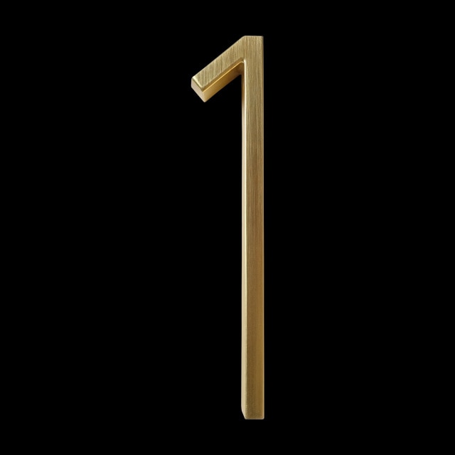 Gold Modern House Numbers