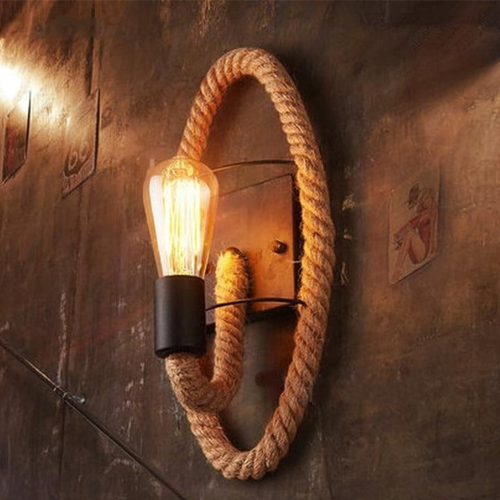 Vintage Rope Wall Light