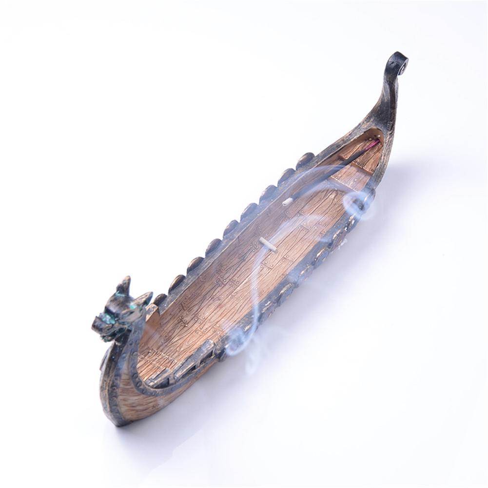 Retro Dragon Boat Incense Holder