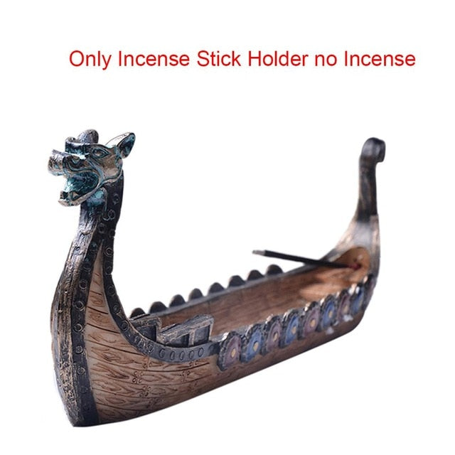 Retro Dragon Boat Incense Holder