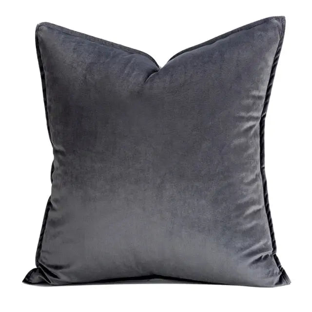 VelvetLuxe – Elegant velvet cushion cover with refined details