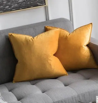 VelvetLuxe – Elegant velvet cushion cover with refined details