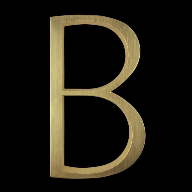 Gold Modern House Numbers