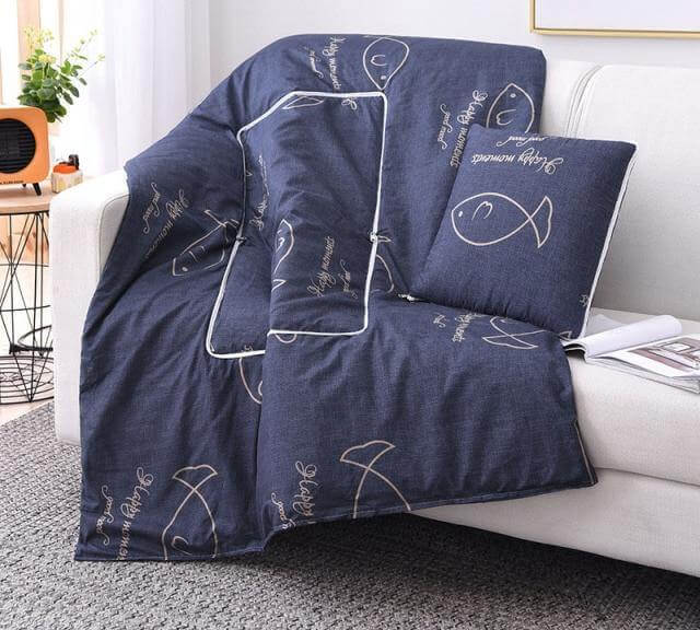 2In1 colourful Cartoon Pillow Blanket