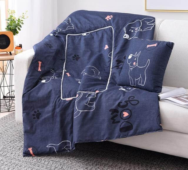 2In1 colourful Cartoon Pillow Blanket