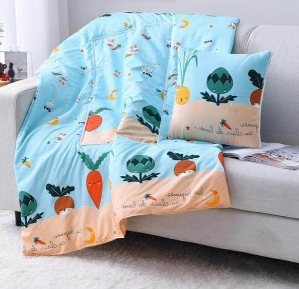 2In1 colourful Cartoon Pillow Blanket