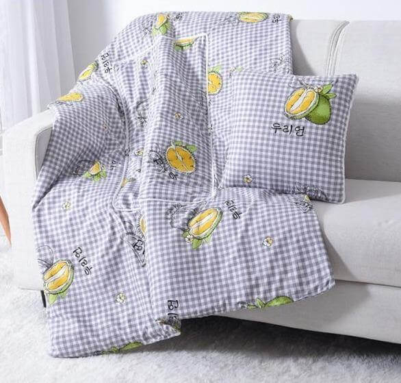 2In1 colourful Cartoon Pillow Blanket