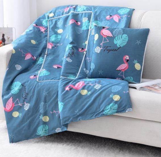 2In1 colourful Cartoon Pillow Blanket