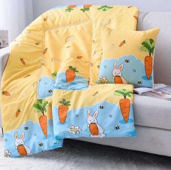 2In1 colourful Cartoon Pillow Blanket