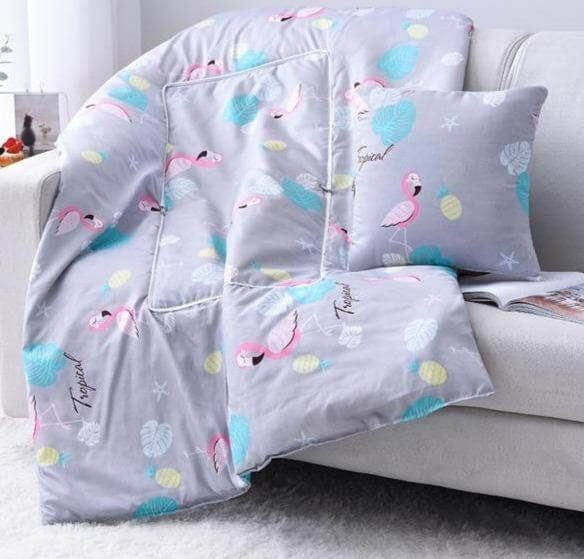 2In1 colourful Cartoon Pillow Blanket