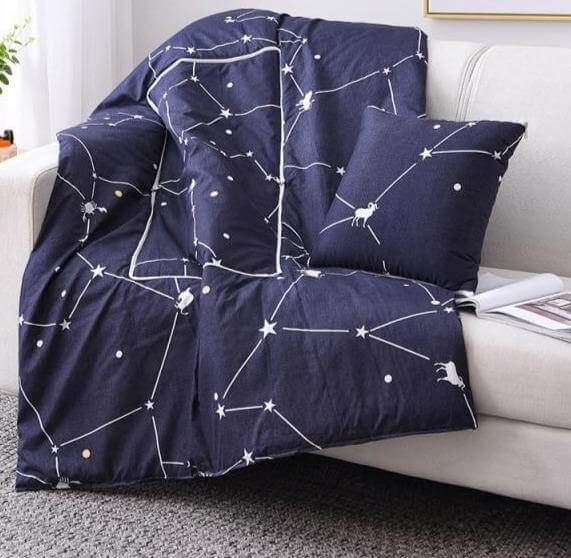 2In1 colourful Cartoon Pillow Blanket