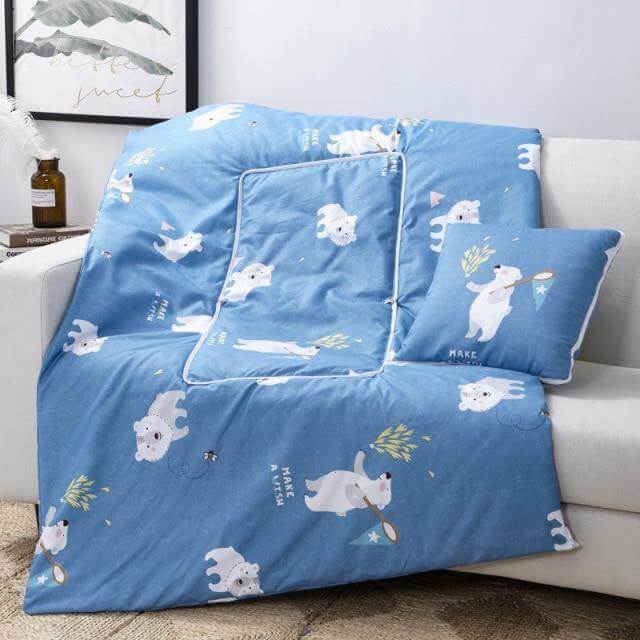 2In1 colourful Cartoon Pillow Blanket