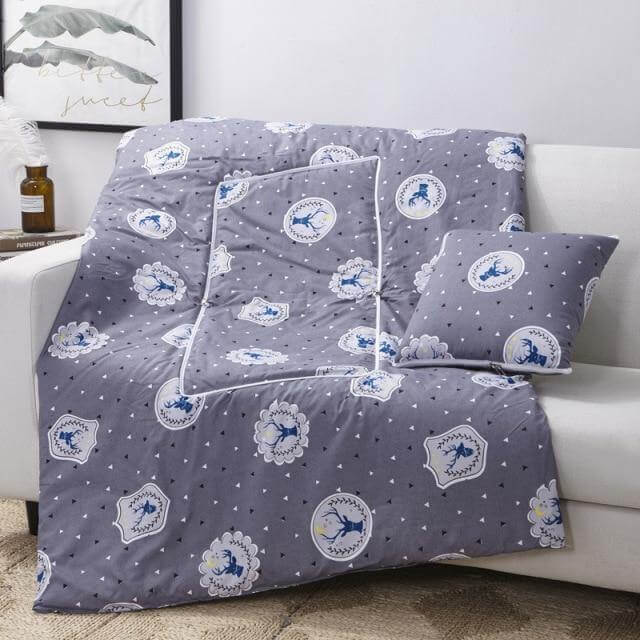 2In1 colourful Cartoon Pillow Blanket