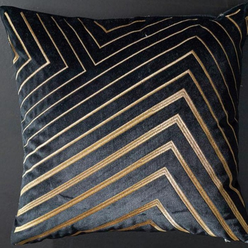 The gilded luxury velvet cushion cover