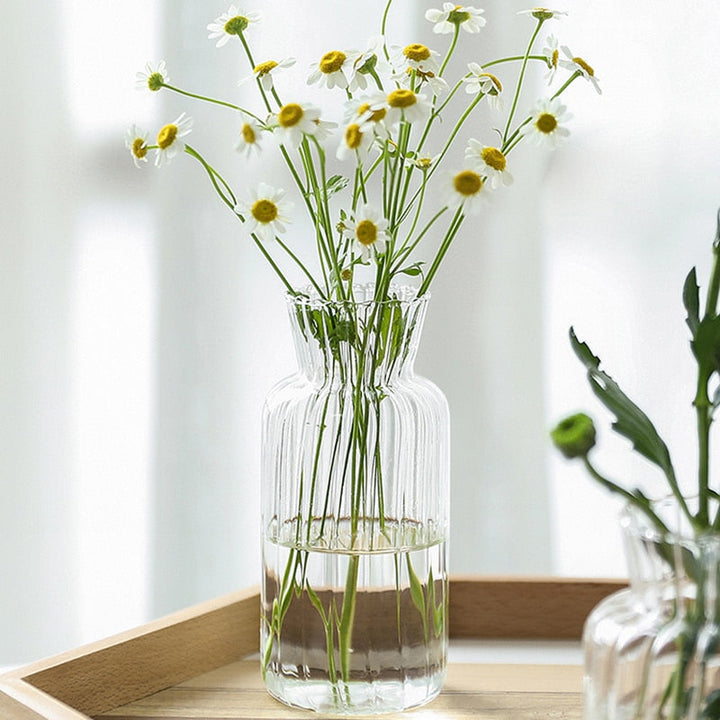 Petal-Textured-Glass Accents &amp; Vases