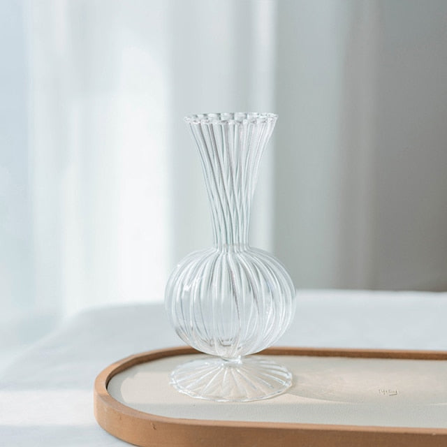 Petal-Textured-Glass Accents &amp; Vases