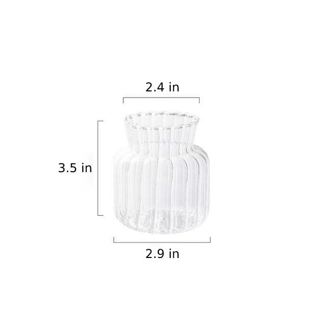 Petal-Textured-Glass Accents &amp; Vases