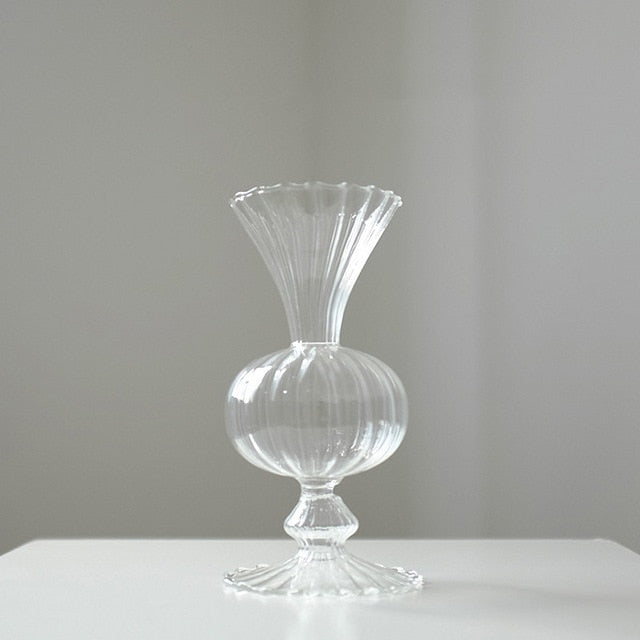 Petal-Textured-Glass Accents &amp; Vases