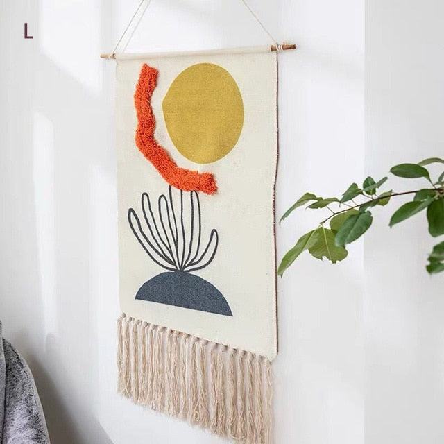 Geometric Tufted Wall Carpet