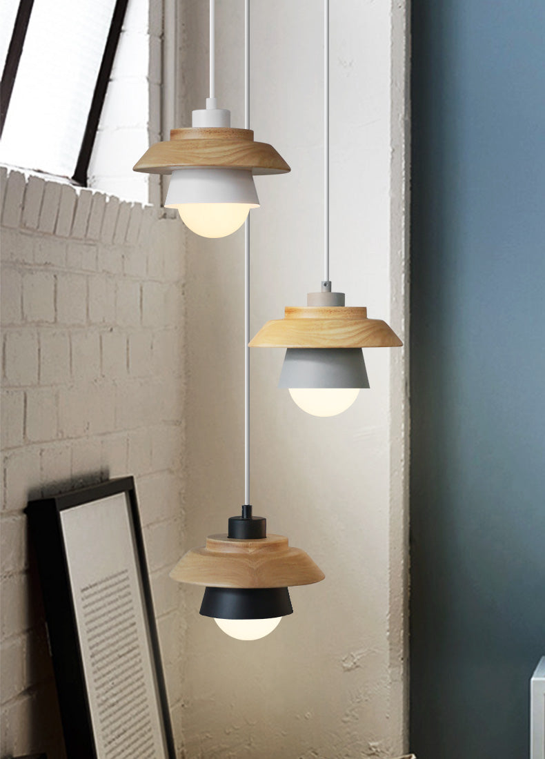 Modern Nordic Wooden Pendant Light