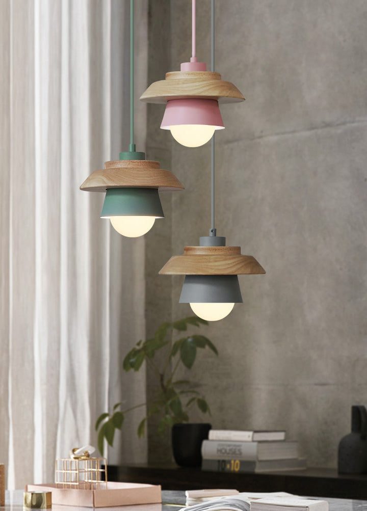 Modern Nordic Wooden Pendant Light