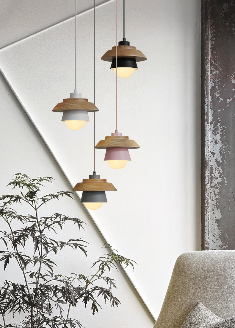 Modern Nordic Wooden Pendant Light