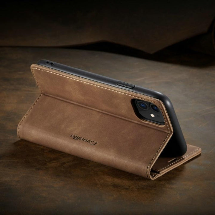 Magnetic Flip Wallet Case for iPhone