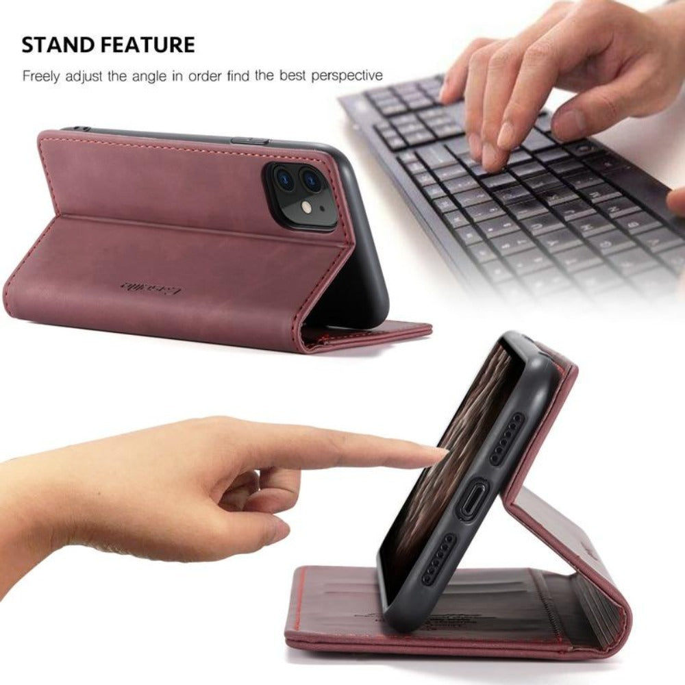 Magnetic Flip Wallet Case for iPhone