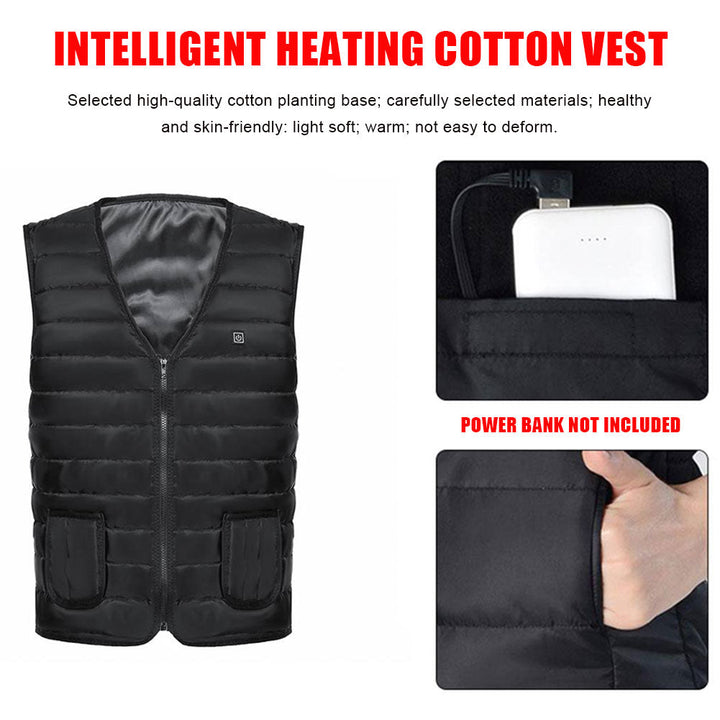 Electric heated cotton vest