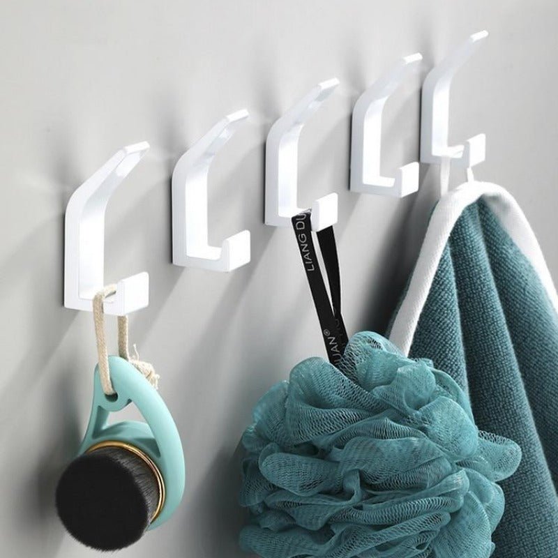 Aviro Aluminum Wall Hooks Black/White - Modern Decorative Coat Hooks