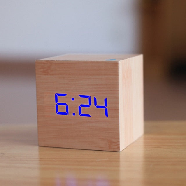 Digital square LED clock