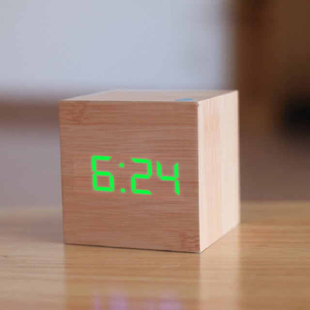 Digital square LED clock